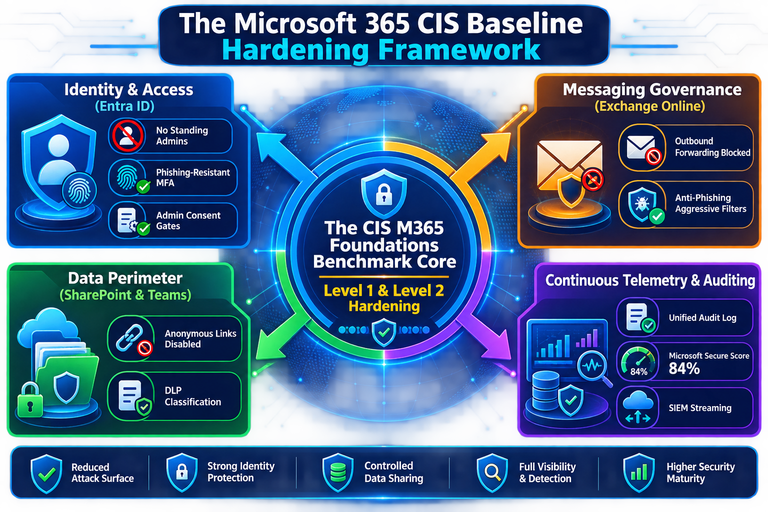 Microsoft 365 CIS hardening framework
