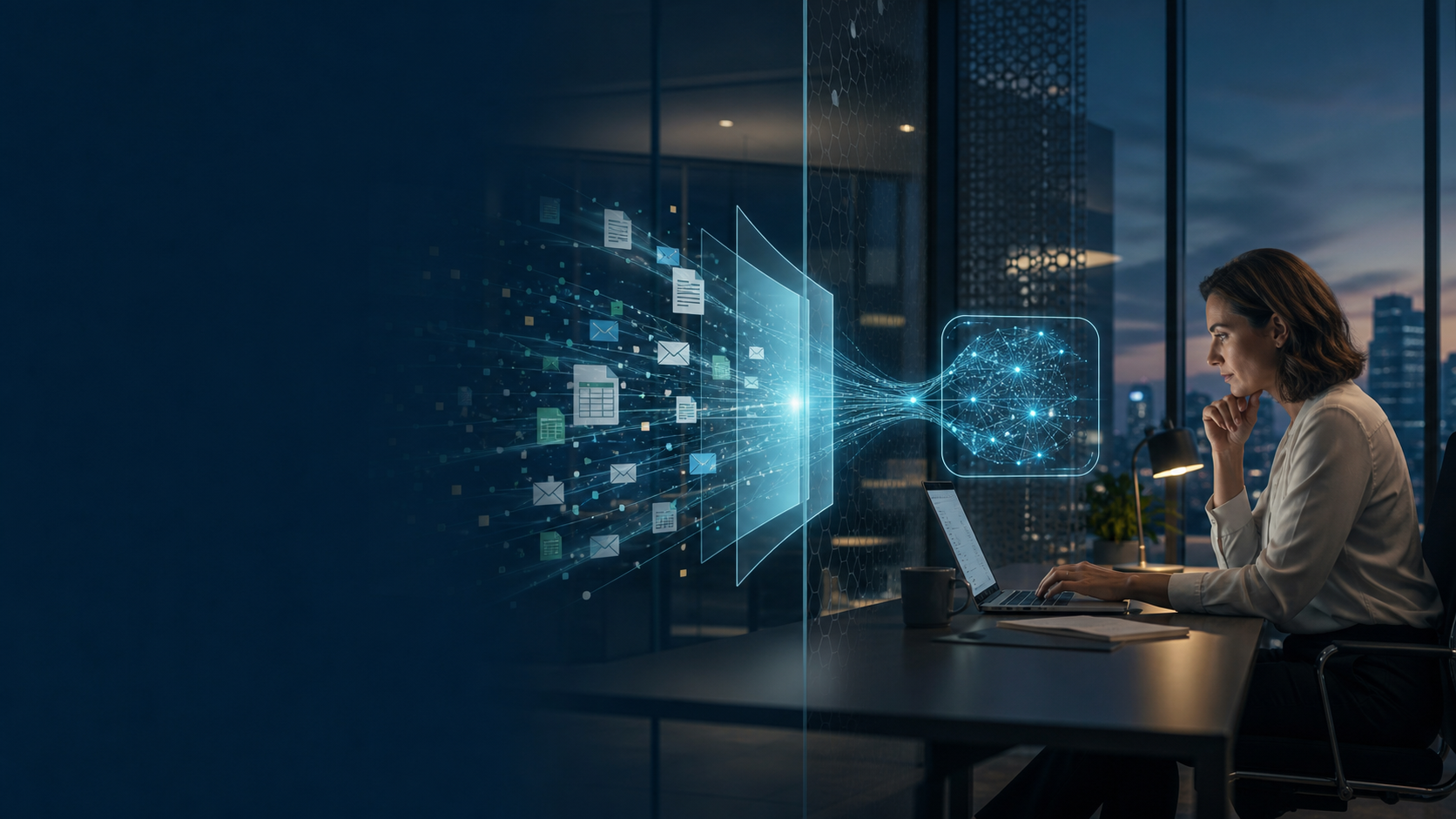Corporate information crossing a generative AI governance boundary