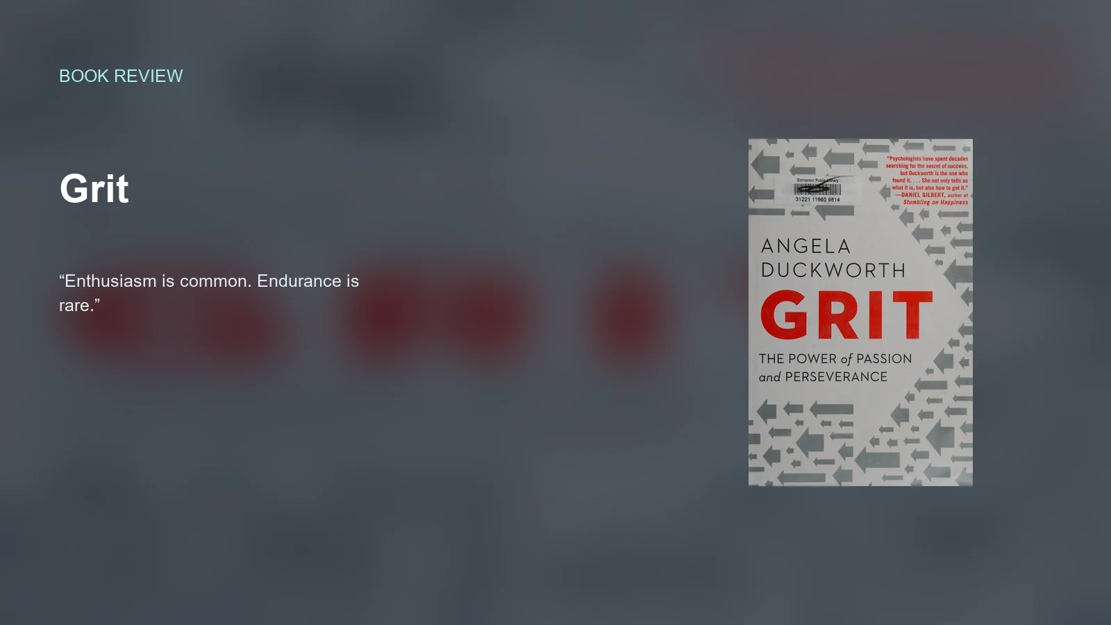Grit — Sustaining Effort With Purpose