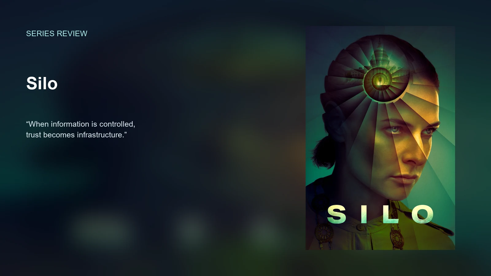 Silo — Information, Trust and Institutional Control